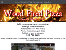 Tablet Screenshot of jdamonswoodfiredpizza.com